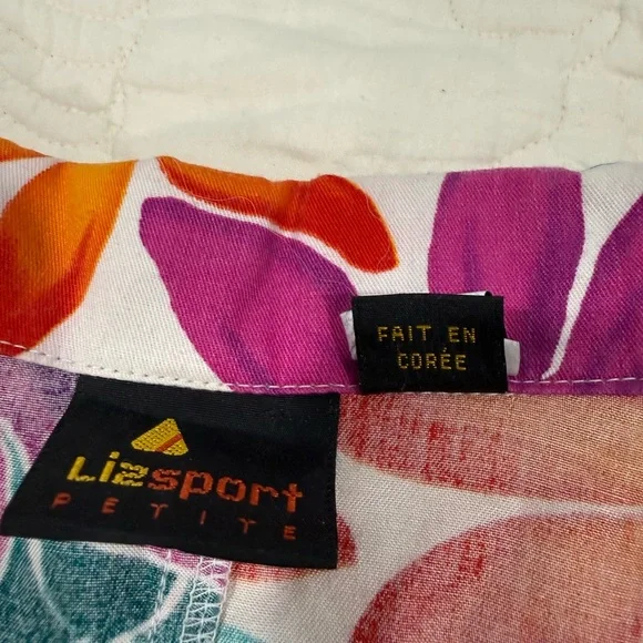 Lizsport / Women’s Colorful Floral Blazer Jacket / Size L. - Picture 9 of 11